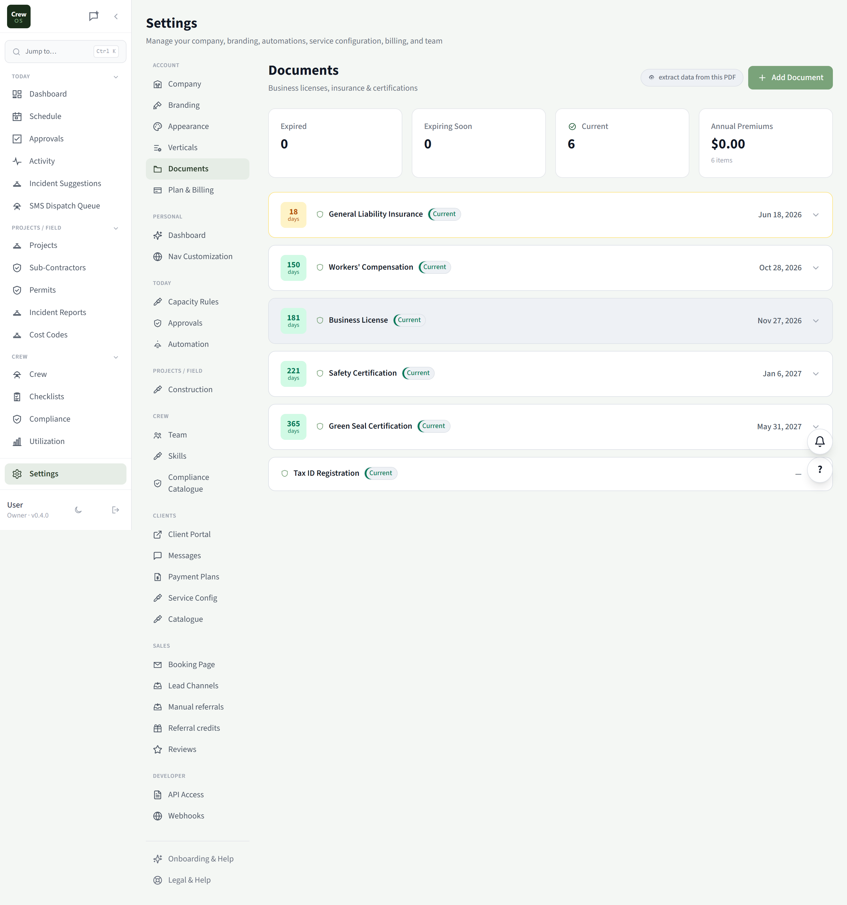 CrewOS Documents